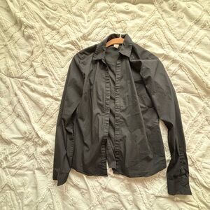 Classic Black Button-Up Shirt